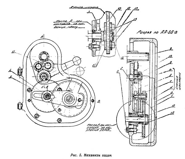 Механізм подач токарного верстата ТВ-16 Механізм подач токарного верстата ТВ-16